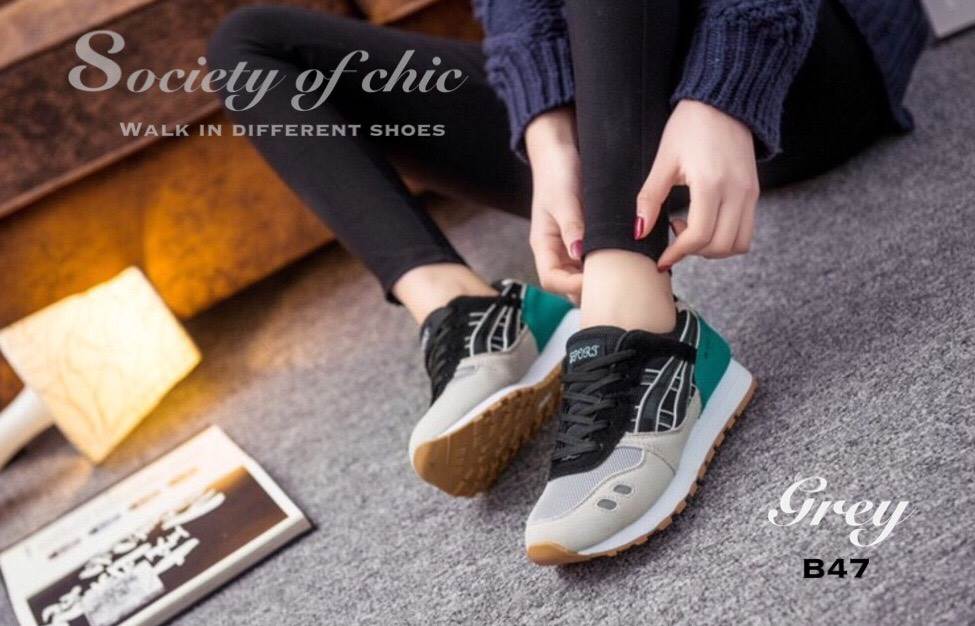 รองเท้าผ้าใบ Onitsuka Tiger Pastel (สีเทา)