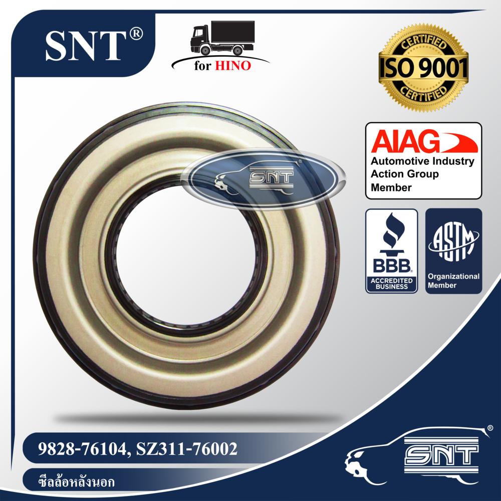 SNT ซีลล้อหลังนอก, Oil Seal - HINO ( ฮีโน่ ) รุ่น ZM,RU17,FM2P,FM1A,MEGA 500 VICTOR P/N 9828-76104, SZ311-76002
