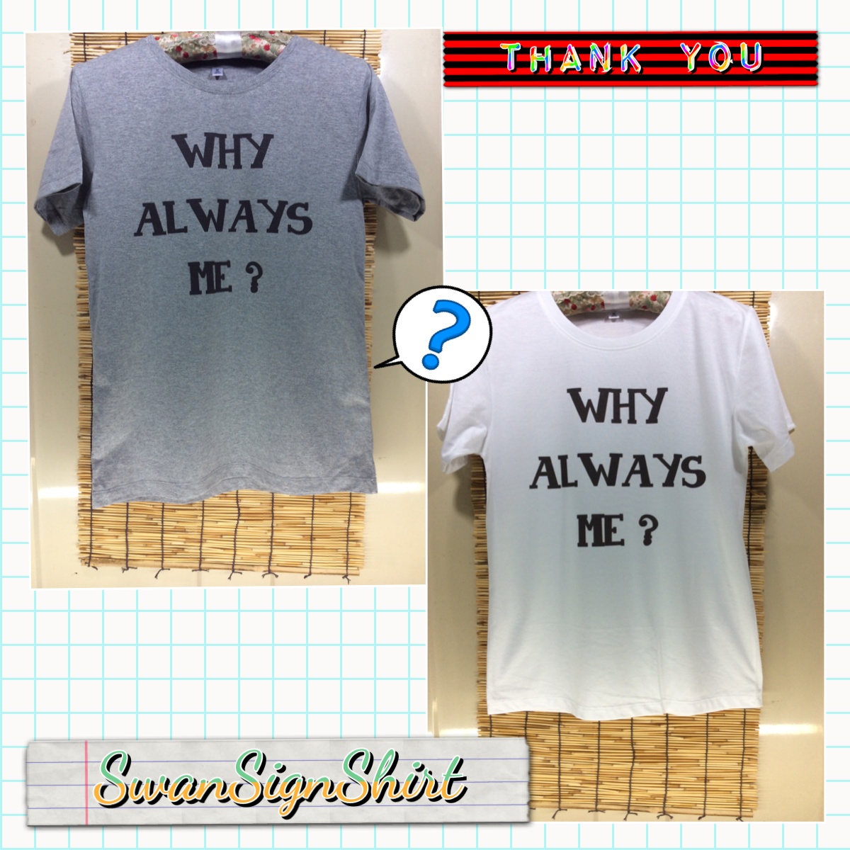 เสื้อคู่ สกรีนลายตามชอบ ข้อความต่างๆ