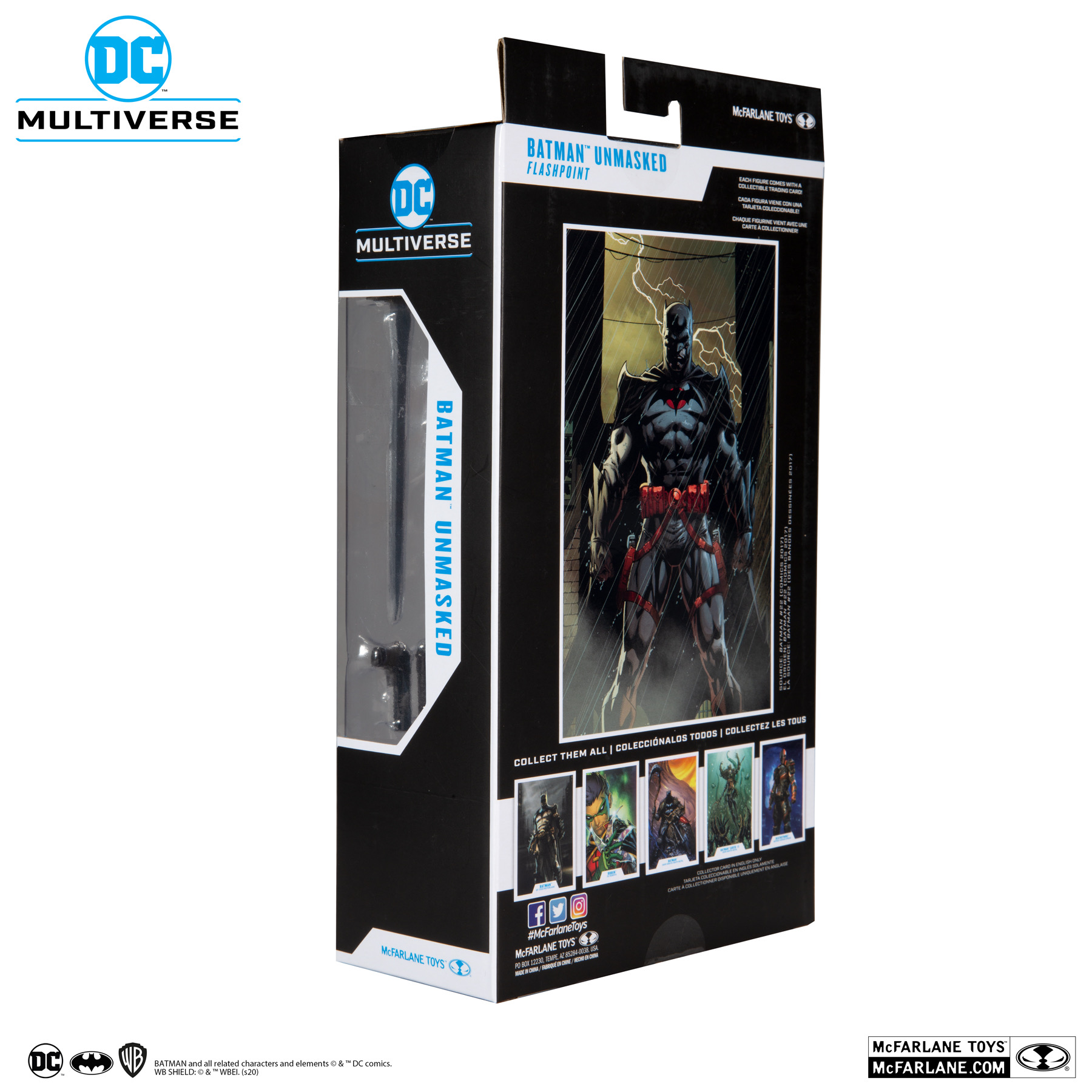 McFARLANE DC Multiverse Flashpoint Unmasked Batman แมคฟาร์เลน ดีซี มัลติเวิร์ส หุ่นโมเดลฟิกเกอร์ แฟลชพอยน์ อันแมสก์ แบทแมน ขนาด 7 นิ้ว ลิขสิทธิ์แท้