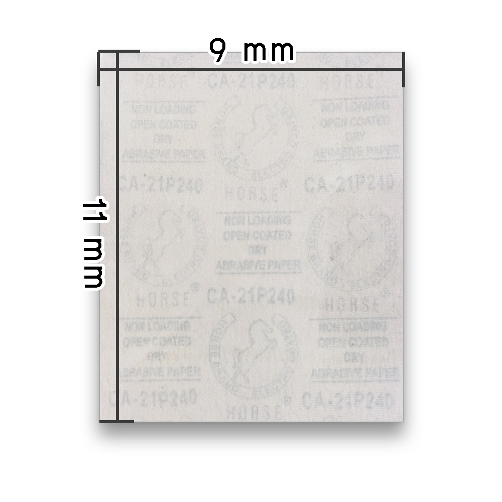 สี่เหลี่ยม 9"x11" หลังกระดาษ #600