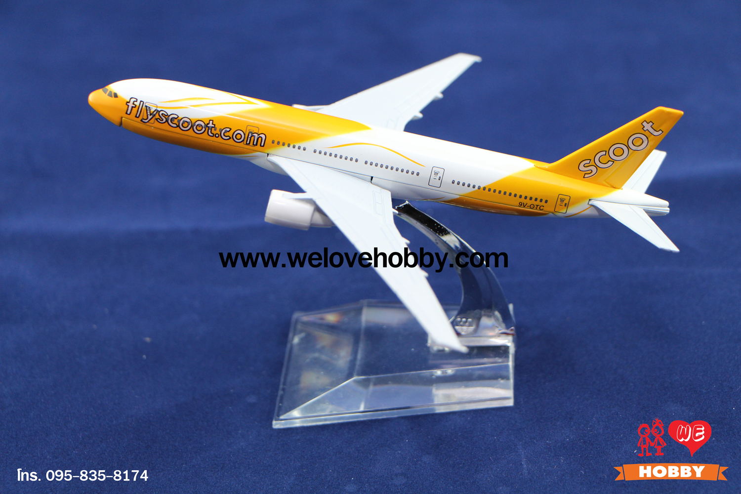โมเดลเครื่องบิน Flyscoot (Boeing 777) สิงคโปร์