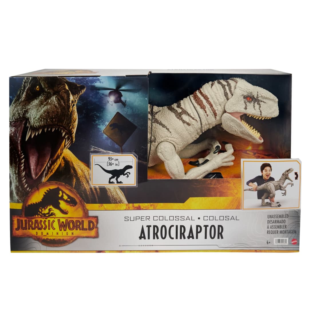 Mattel Jurassic World Super Colossal Atrociraptor (HFR09) แมทเทล จูราสสิค เวิลด์ ของเล่นแอ็กชั่นฟิกเกอร์ไดโนเสาร์ อโทรซิแรปเตอร์