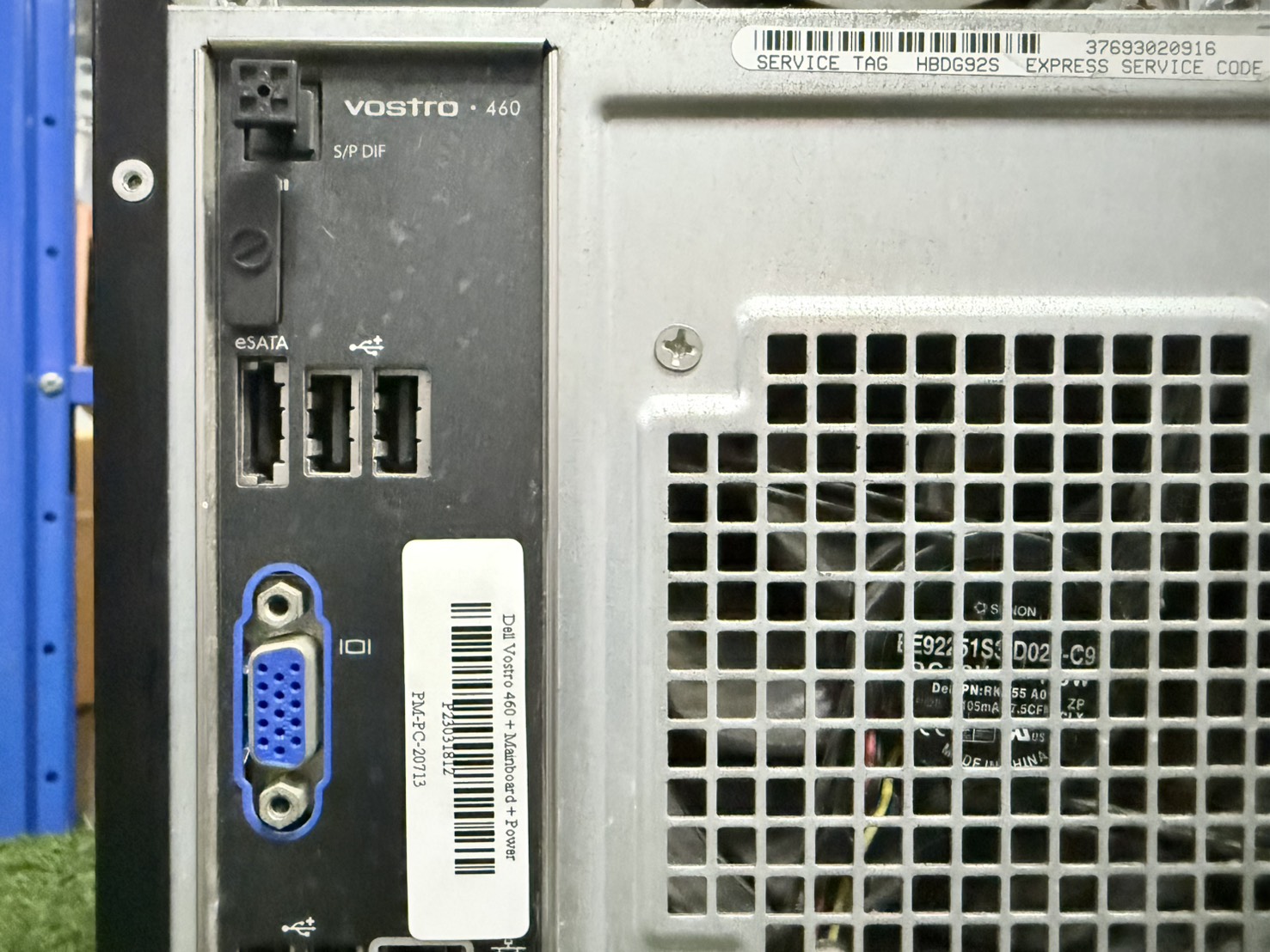 คอมพิวเตอร์ Dell Vostro 460 MT CPU i5-2400 Ram 8GB SSD 120GB