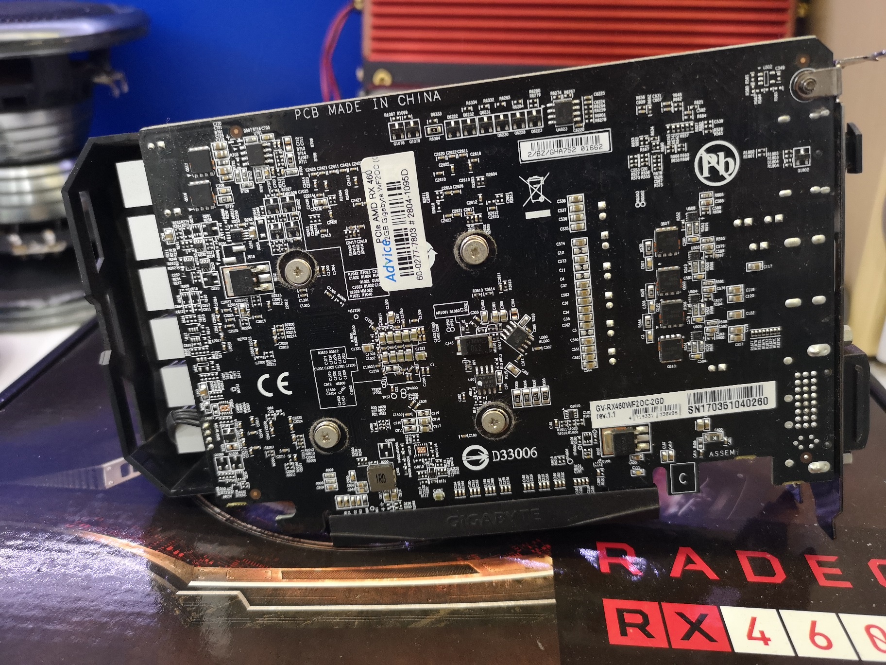 GIGABYTE Radeon™ RX460 WINDFORCE OC 2G