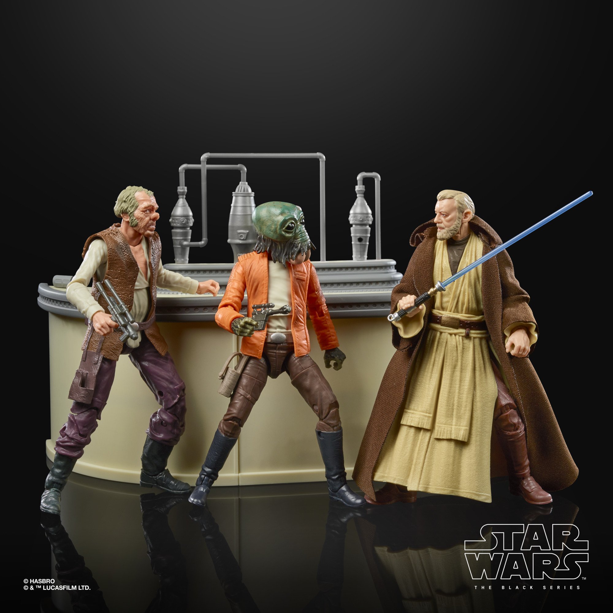 Hasbro Star Wars The Black Series Obi-Wan Kenobi The Power of the Force Cantina Showdown Figure (SDCC 2021) ฮาสโบร สตาร์ วอร์ส โอบี-วัน ฉาก แคนติน่า โชว์ดาวน์ ลิขสิทธิ์แท้