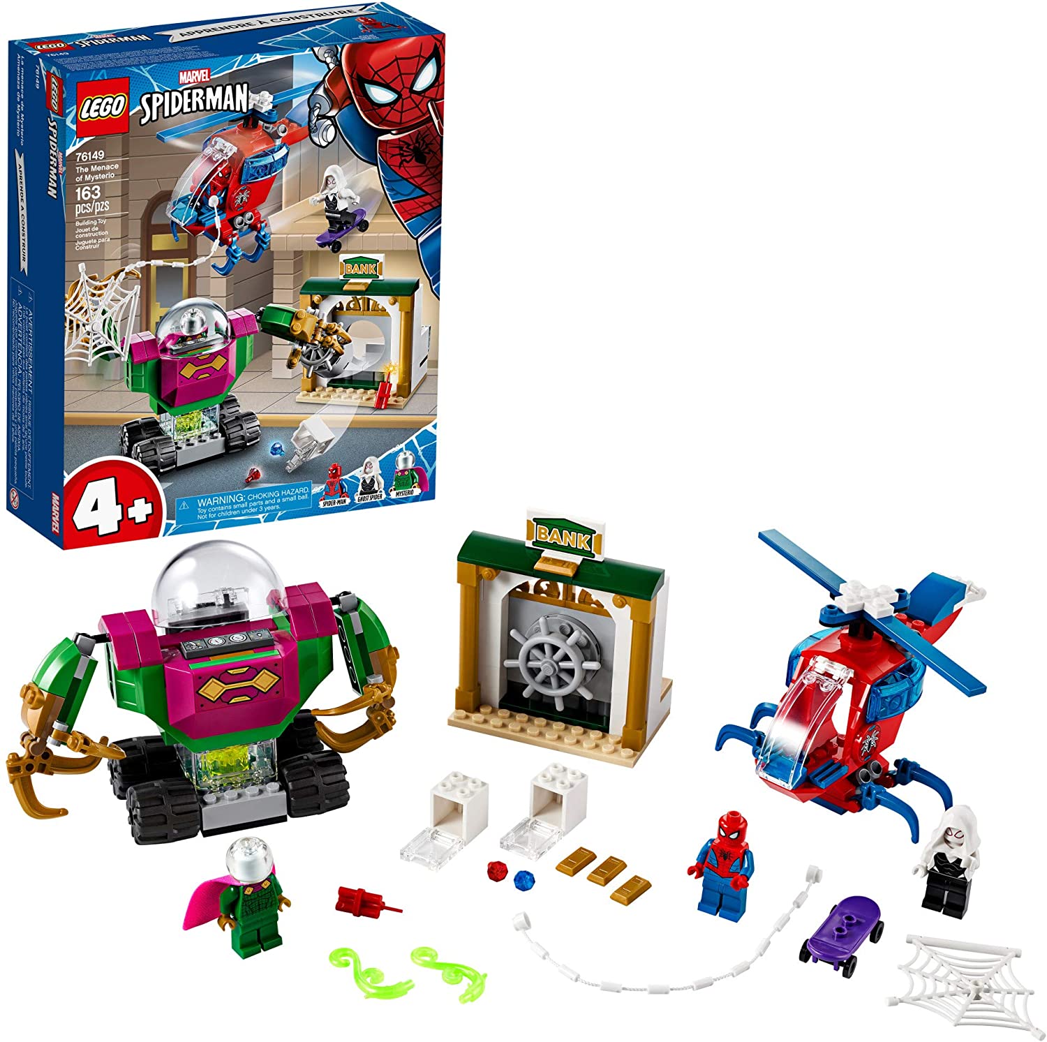LEGO ตัวต่อเสริมทักษะ มาร์เวล สไปเดอร์-แมน Marvel Spider-Man : The Menace of Mysterio รุ่น 76149