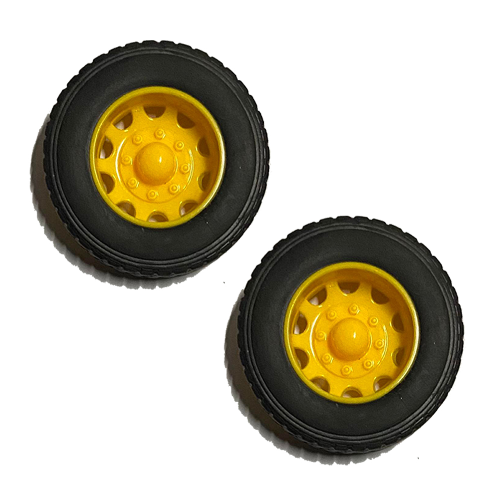ล้อรถบรรทุกจำลอง รุ่นกระทะเหลือง P18 truck wheel 1/24 ล้อรถหม่ำโมเดล ล้อรถของเล่น ล้อรถจำลอง