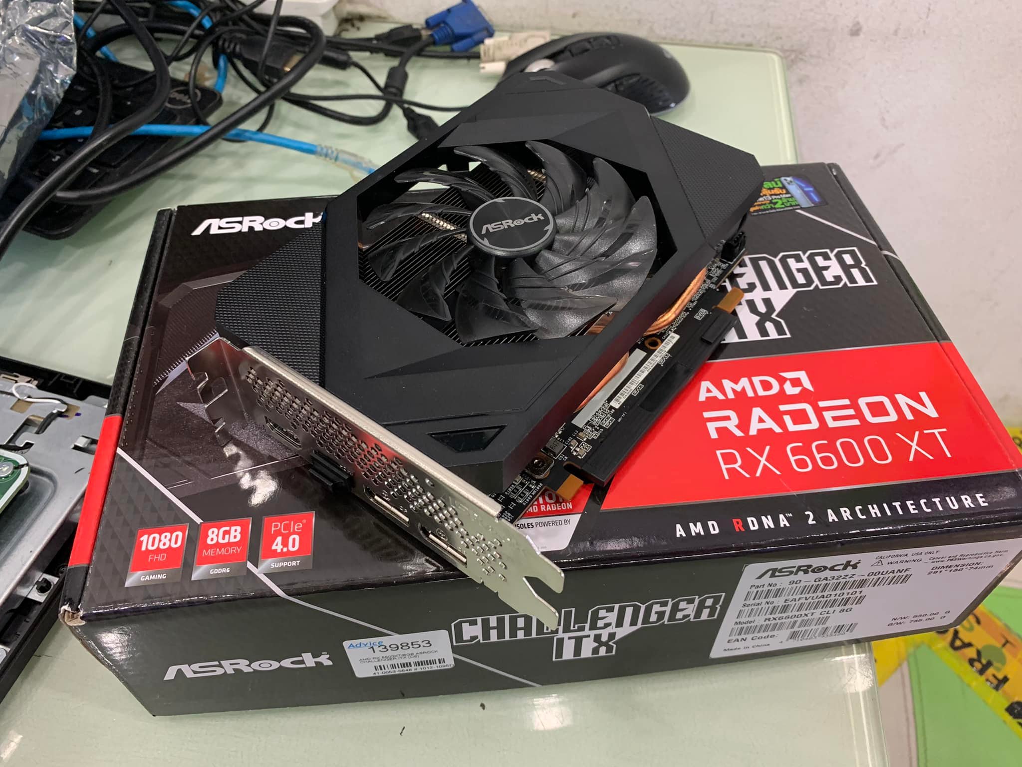 ASROCK AMD Radeon RX 6600 XT Challenger Pro 8GB OC มือสอง สภาพของใหม่ประกันเกือบ3ปี