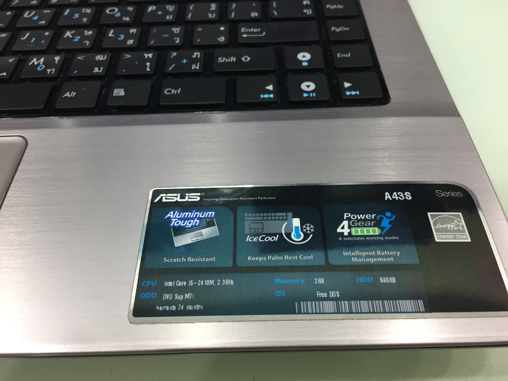 ASUS A43SV มีตำหนิ อ่านๆ