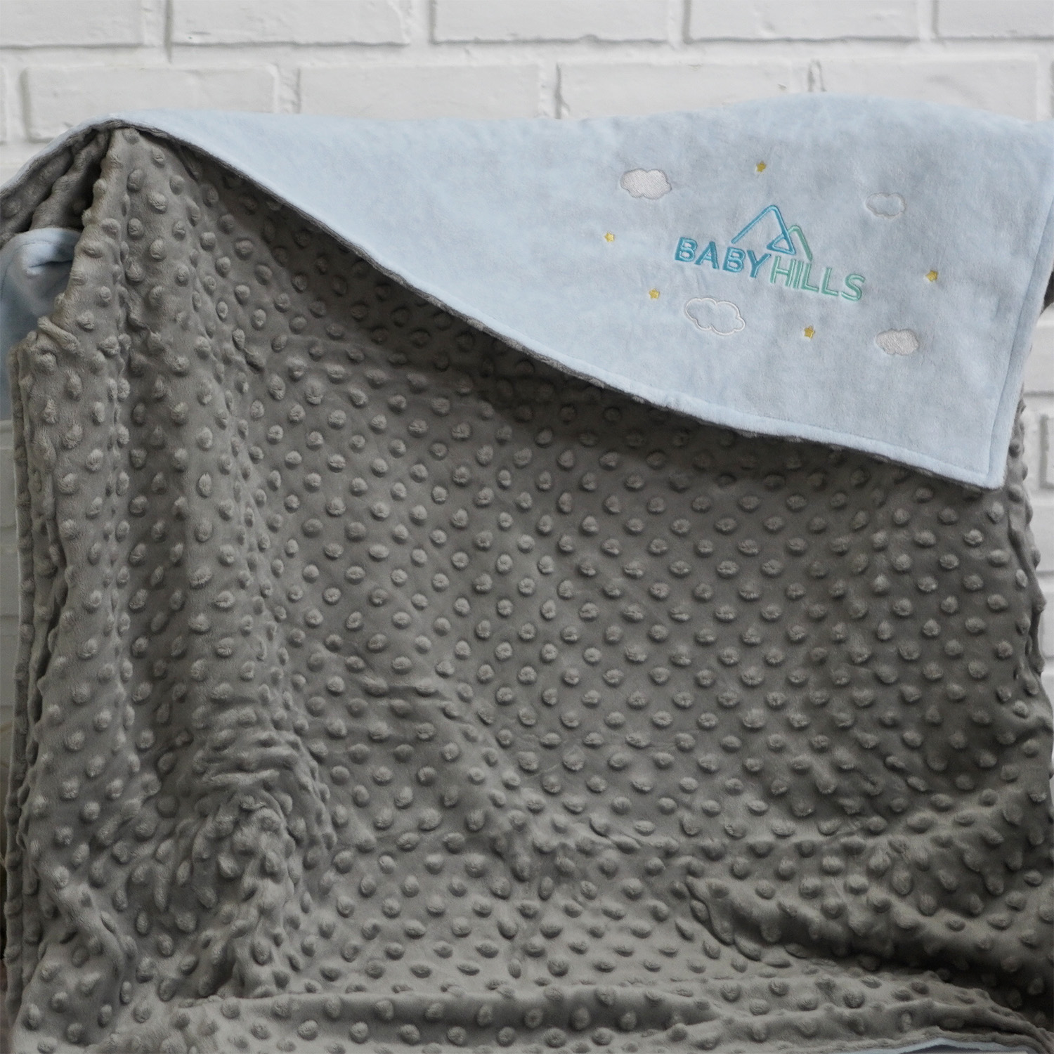 ของขวัญพรีเมี่ยม ผ้าห่ม ขนาด 75x100cm ปักโลโก้ - Baby Hills (ไม่มีขั้นต่ำ)
