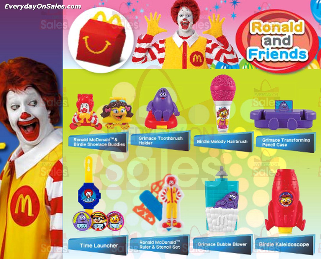 โมเดลของเล่นแมคโดนัลด์(McDonald's) แฮปปี้มีล Happy Meal ไม้บรรทัดอเนกประสงค์ Ronald McDonald (2014)