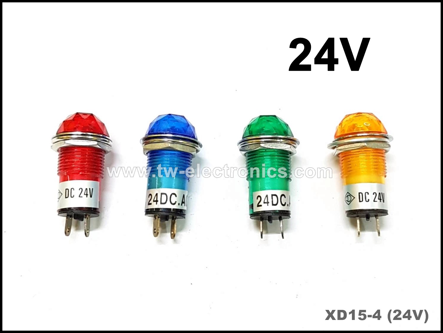 หลอดตู้คอนโทรล 15mm (24V) / XD15-4 Pilot Lamp