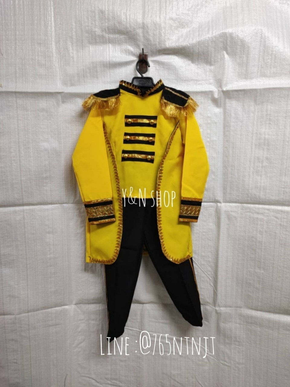 ชุดดรัมเมเยอร์เด็กชาย ชุดเชียร์ลีดเดอร์เด็กชาย มี 7 สี S M L งานตัดเย็บคุณภาพ ชุดกีฬาสีเด็ก Y&N Shop