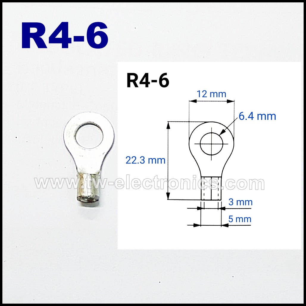 หางปลากลม เปลือย T-LUG / R4-6