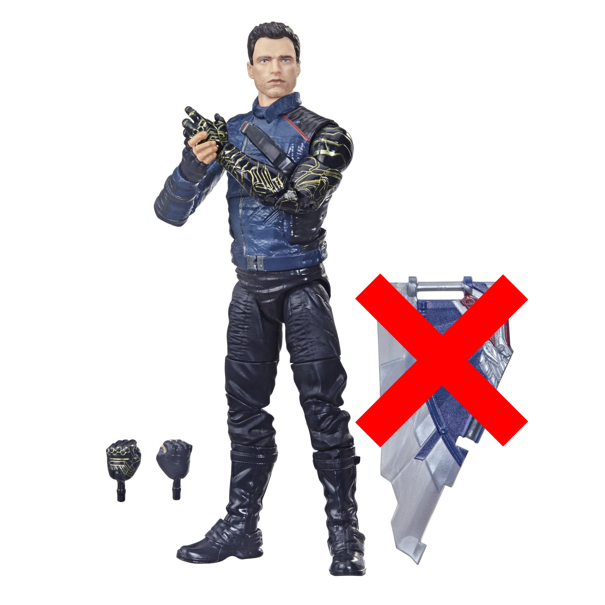 Hasbro Marvel Legends Series Winter Soldier 6-inch Figure ฮาสโบร มาร์เวล เลเจนด์ ซีรี่ย์ส หุ่นโมเดลฟิกเกอร์ วินเทอร์ โซลเยอร์ ขนาด 6 นิ้ว (No BAF) ลิขสิทธิ์แท้