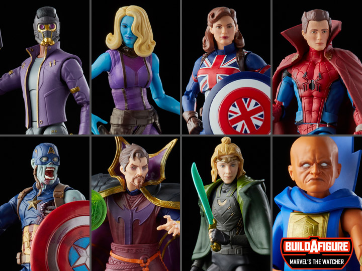 Hasbro Marvel Legends Series Disney+ Set of 7 What If (The Watcher BAF) 6-inch Scale Figure ฮาสโบร มาร์เวล เลเจนด์ ซีรี่ย์ส ดิสนี่ย์ พลัส วอท อีฟ ครบเซ็ต7ตัว พร้อม BAF เดอะ วอทเชอร์ ลิขสิทธิ์แท้