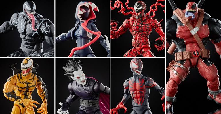 Hasbro Marvel Legends Series Venom Set of 6 (Venompool BAF) 6-inch Figure ฮาสโบร มาร์เวล เลเจนด์ ซีรี่ย์ส เวน่อม ครบเซ็ต6ตัว พร้อมBAF เวน่อมพูล ลิขสิทธิ์แท้
