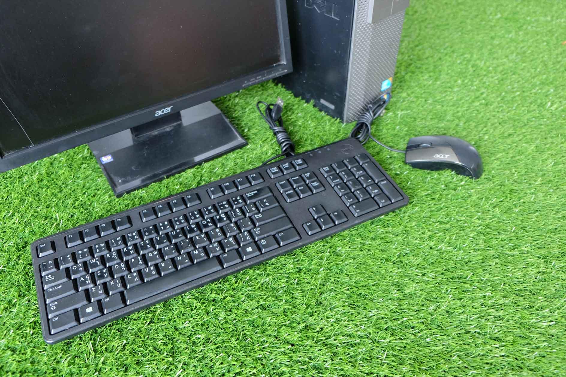 Dell Optiplex 980 Set จอ 17 นิ้ว มาพร้อมเม้าส์ คีร์บอร์ด usb wifi ครบชุด เครื่อง pc dell ราคาถูก คุณภาพสูง มาพร้อมลิขสิทธิ์แท้ i3-530 Ram 4 GB HDD 320 GB