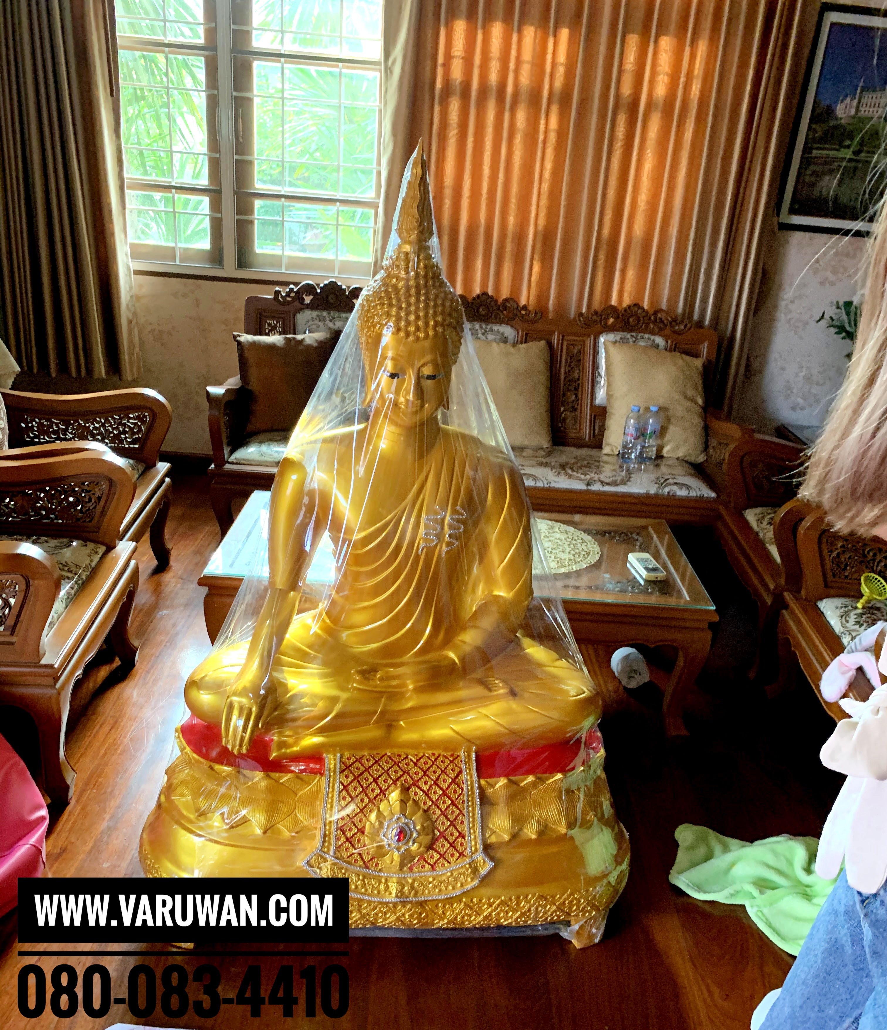 พระปางสะดุ้งมารเรซิ่น พิมพ์ 30 นิ้ว