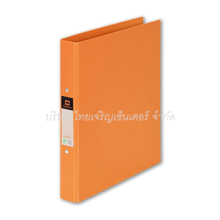 แฟ้ม 2 ห่วง ตราช้าง 221 A4 สีส้ม (โหล)