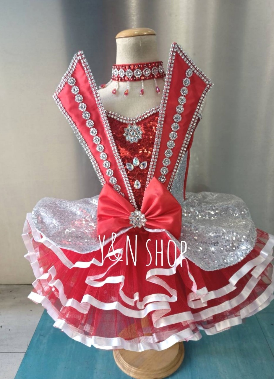 ชุดเกล็ดพับคู่หน้า ชุดดรัมเมเยอร์ ชุดดรัมเมเยอร์เด็ก ชุดเชียร์ลีดเดอร์เด็ก ชุดเชียร์ลีดเดอร์