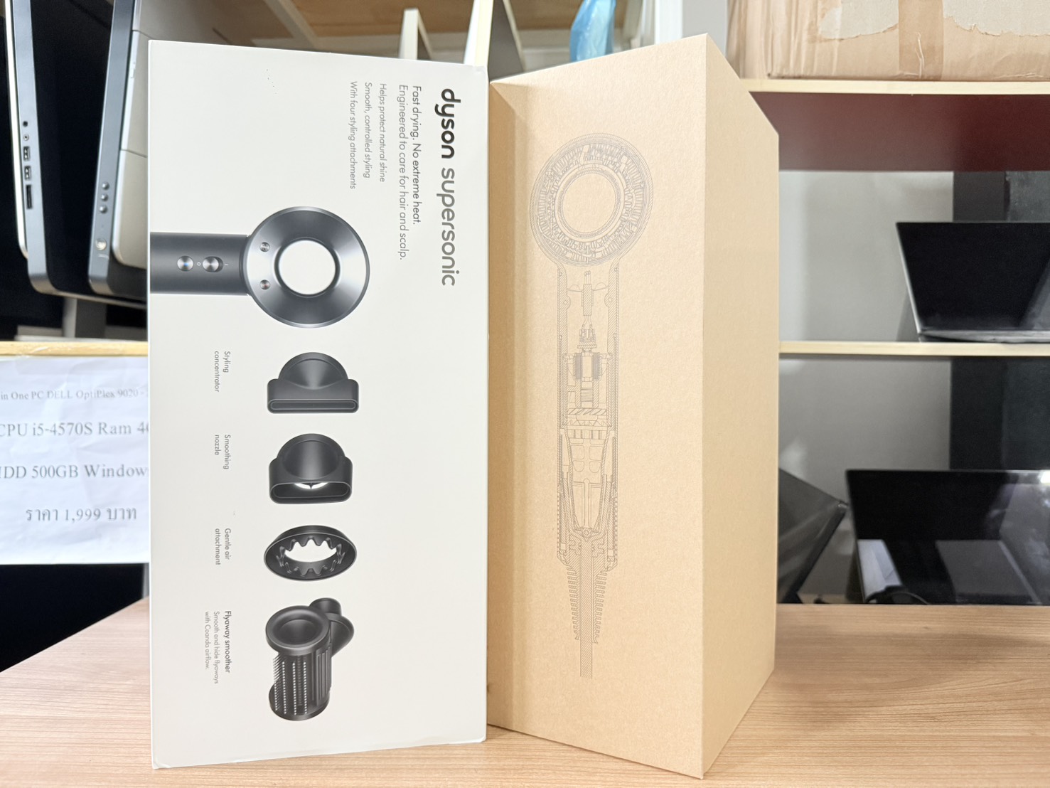 ไดร์เป่าผม Dyson Supersonic Origin รุ่น HD15 (สีดำ/นิกเกิล) ของใหม่