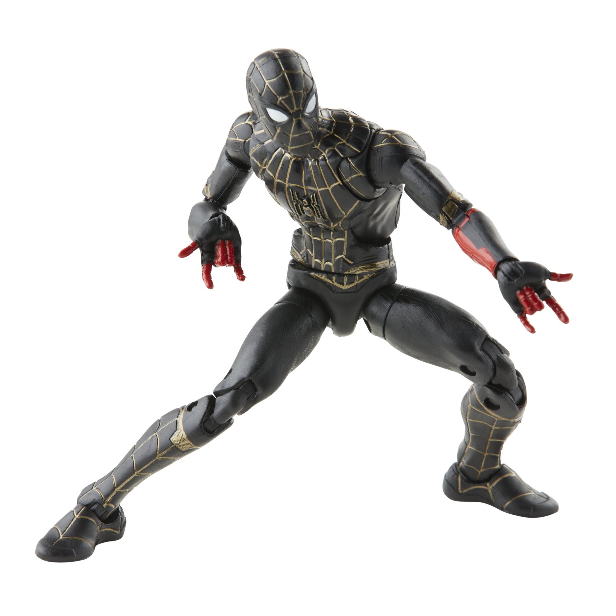 Hasbro Marvel Legends Series Black & Gold Suit Spider-Man (No Way Home) 6-inch Figure ฮาสโบร มาร์เวล เลเจนด์ ซีรี่ย์ส หุ่นโมเดลฟิกเกอร์ แบล็ค แอนด์ โกลด์ สูท สไปเดอร์-แมน (โน เวย์ โฮม) ขนาด 6 นิ้ว ลิขสิทธิ์แท้