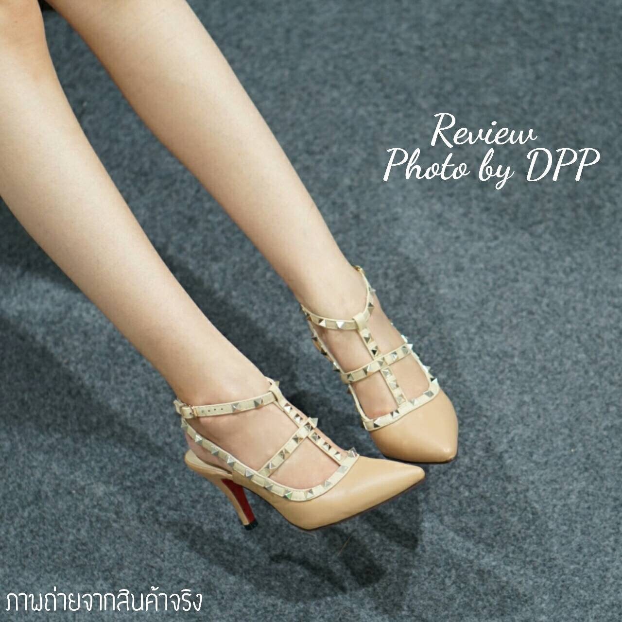รองเท้า Valentino Ankle Straps (สีครีม)