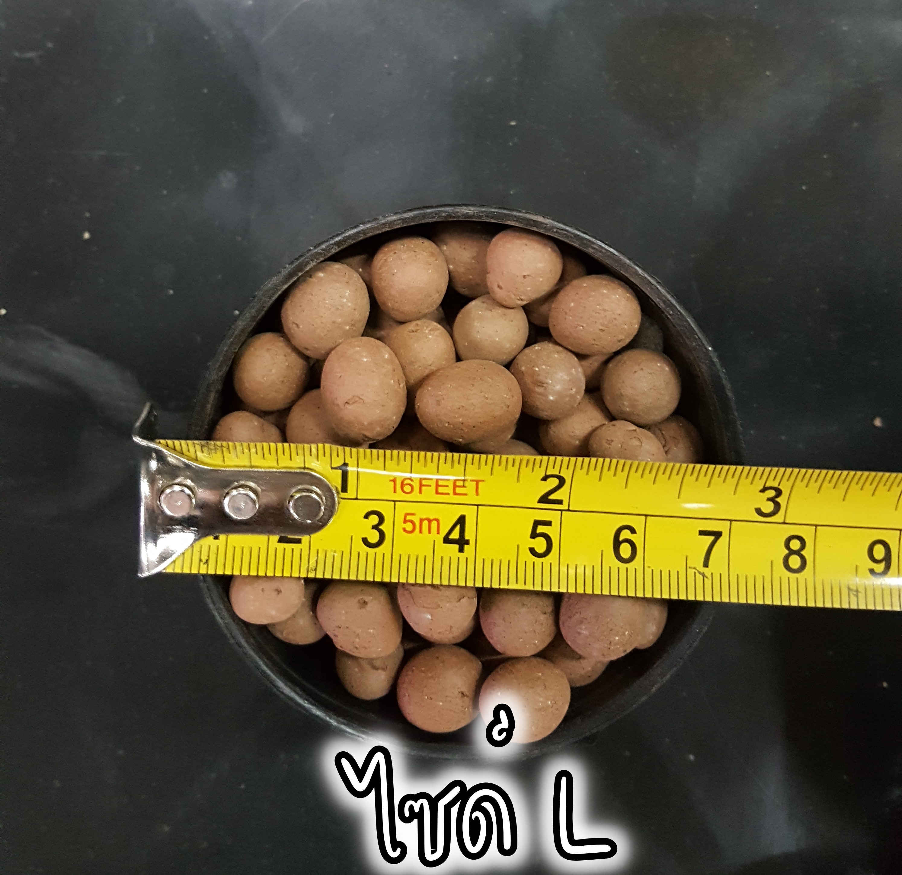 ถุงละ 1 ลิตร เม็ดปอปเปอร์สีอิฐ และ สีดำ ดินเผาโรยหน้า Clay Popper