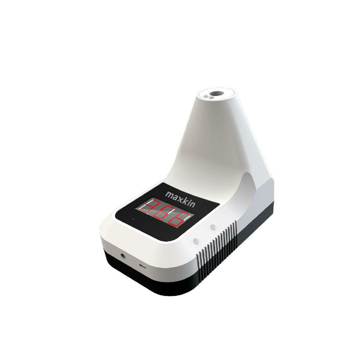 ขายถูก MAXKIN K3 เครื่องวัดอุณหภูมิหน้าผากและฝ่ามือ มี อย. ของแท้ 100% รับประกัน 1 ปี พร้อมขาตั้ง และ Adapter