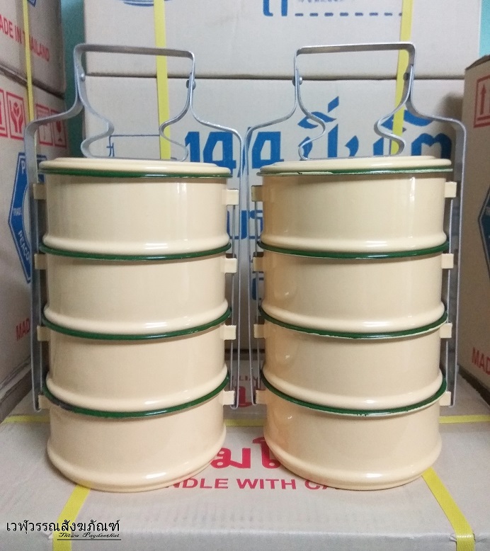 ปิ่นโตเคลือบ ตรานกแพนกวิน