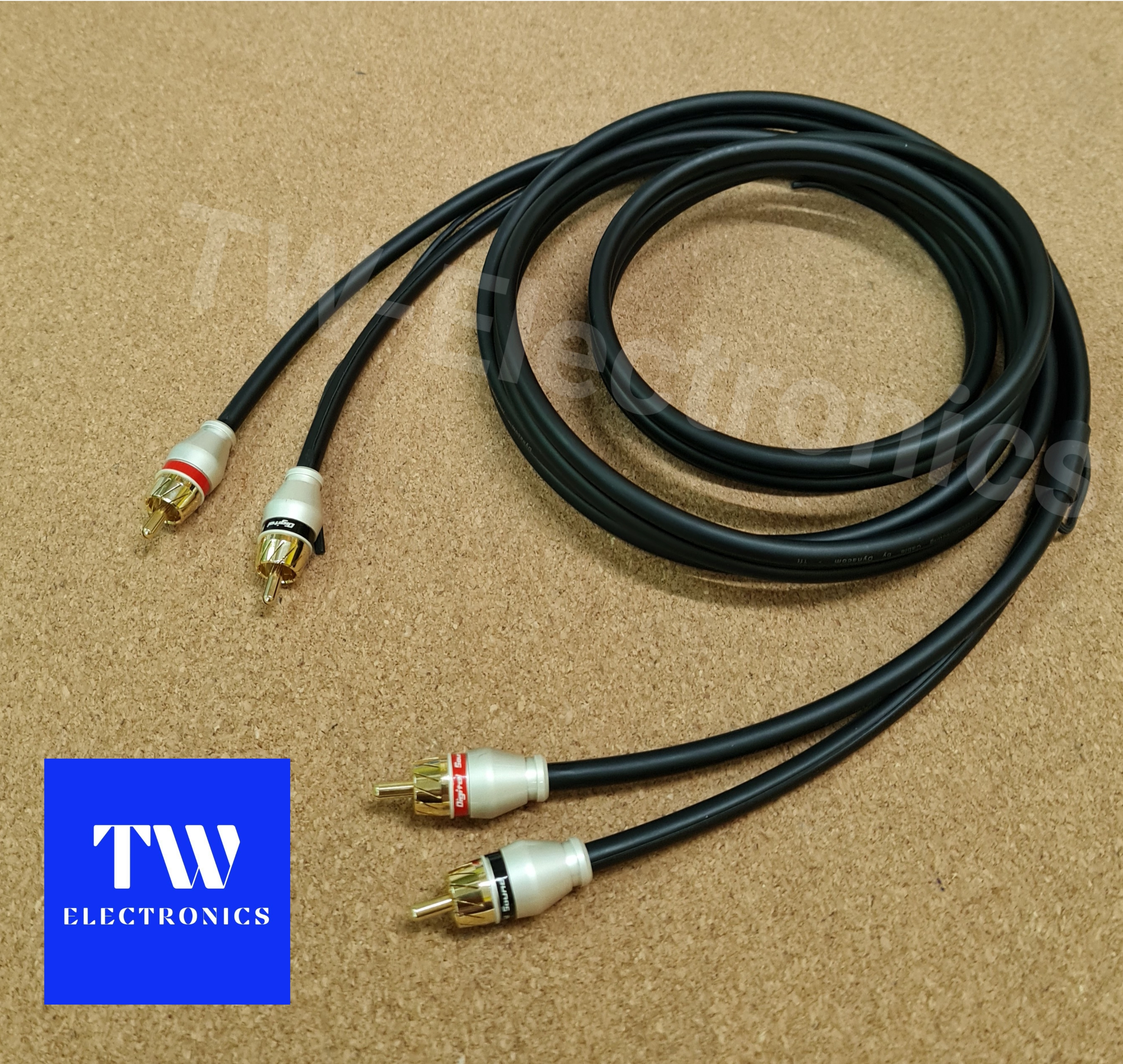 สายสัญญาณเสียงAudio (หัวสีมุก ตัวสั้น) **สั่งทำ ติดต่อไลน์: tw28shop