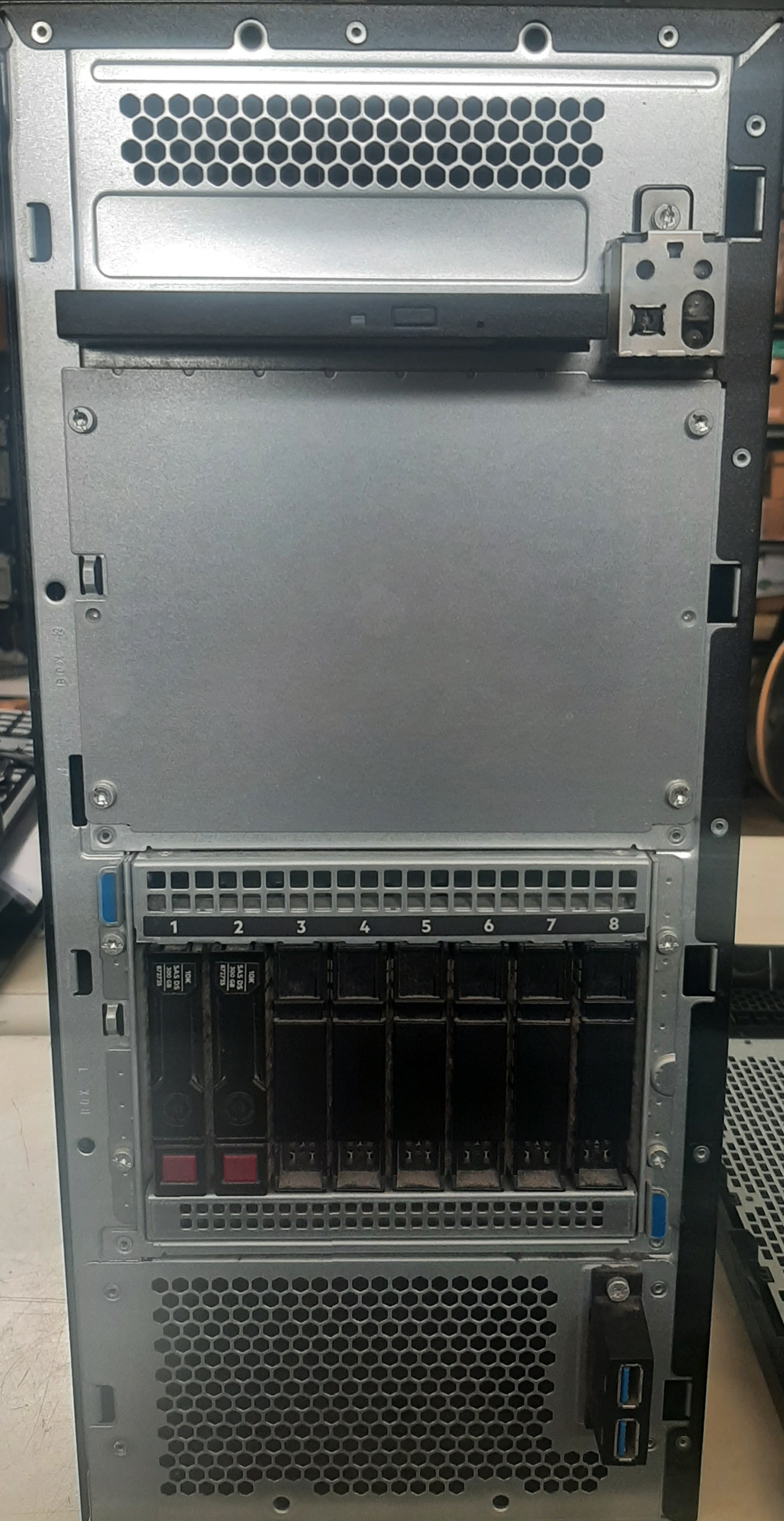 เซิร์ฟเวอร์มือสอง สภาพดี HP ML110 Gen9 (Xeon E5-2620V4 Ram8GB HDD300GB x4) ประกันร้าน 1 เดือน