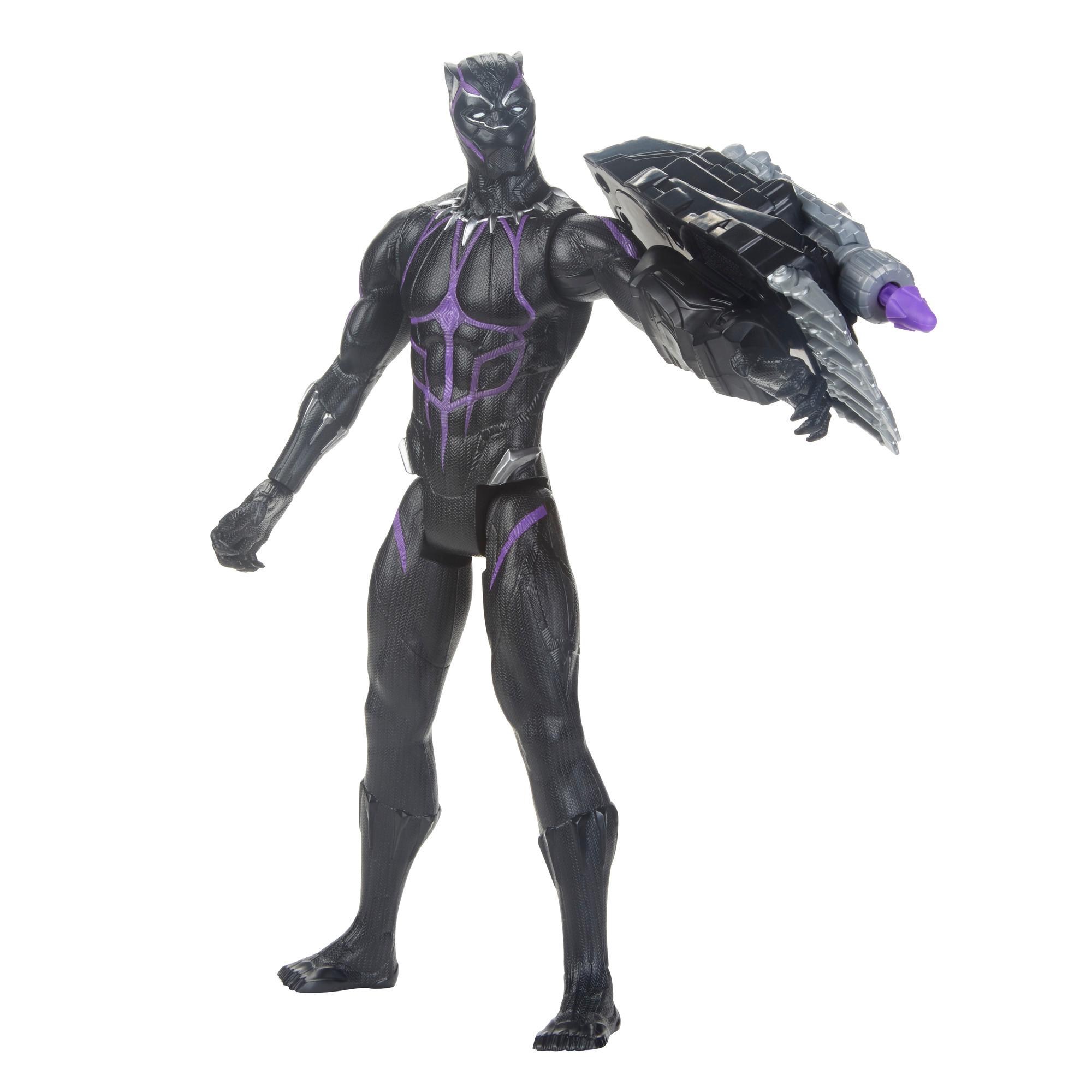 Hasbro Marvel Avengers : Endgame Titan Hero Power FX Black Panther Figure ฮาสโบร มาร์เวล อเวนเจอร์ส หุ่นโมเดลฟิกเกอร์ แบล็ค แพนเตอร์ ขนาด 12 นิ้ว มีเสียง ยิงพลังได้ ลิขสิทธิ์แท้