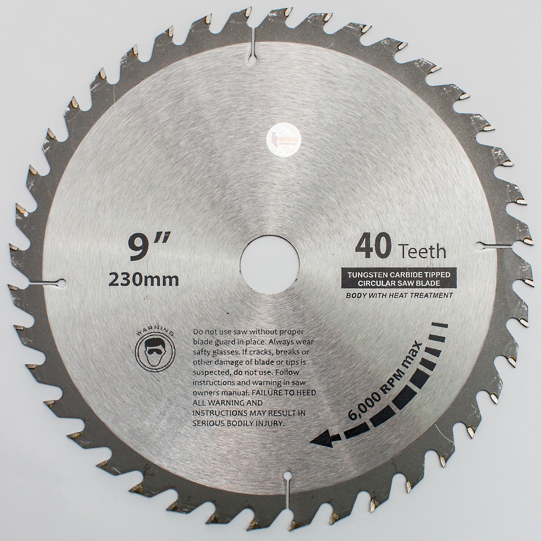 ใบตัดไม้ 9" HAMMER 40T รุ่น ECO