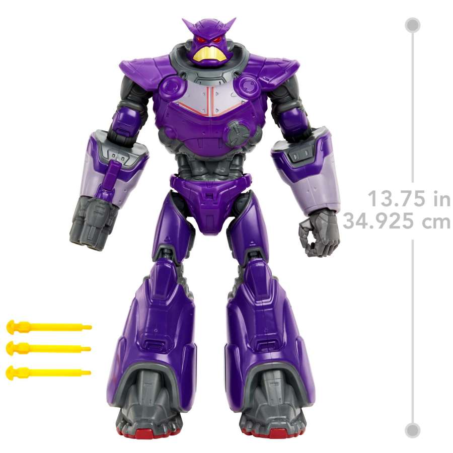 Mattel Disney Pixar Lightyear Large Scale 12 Inch Blaster Attack Zurg (HJG84) แมทเทล ดิสนีย์ พิกซาร์ ไลท์เยียร์ ของเล่นแอ็กชั่นฟิกเกอร์ เซิร์ก ขนาดสเกล 12 นิ้ว ยิงลูกดอกได้ มีเสียงและไฟ