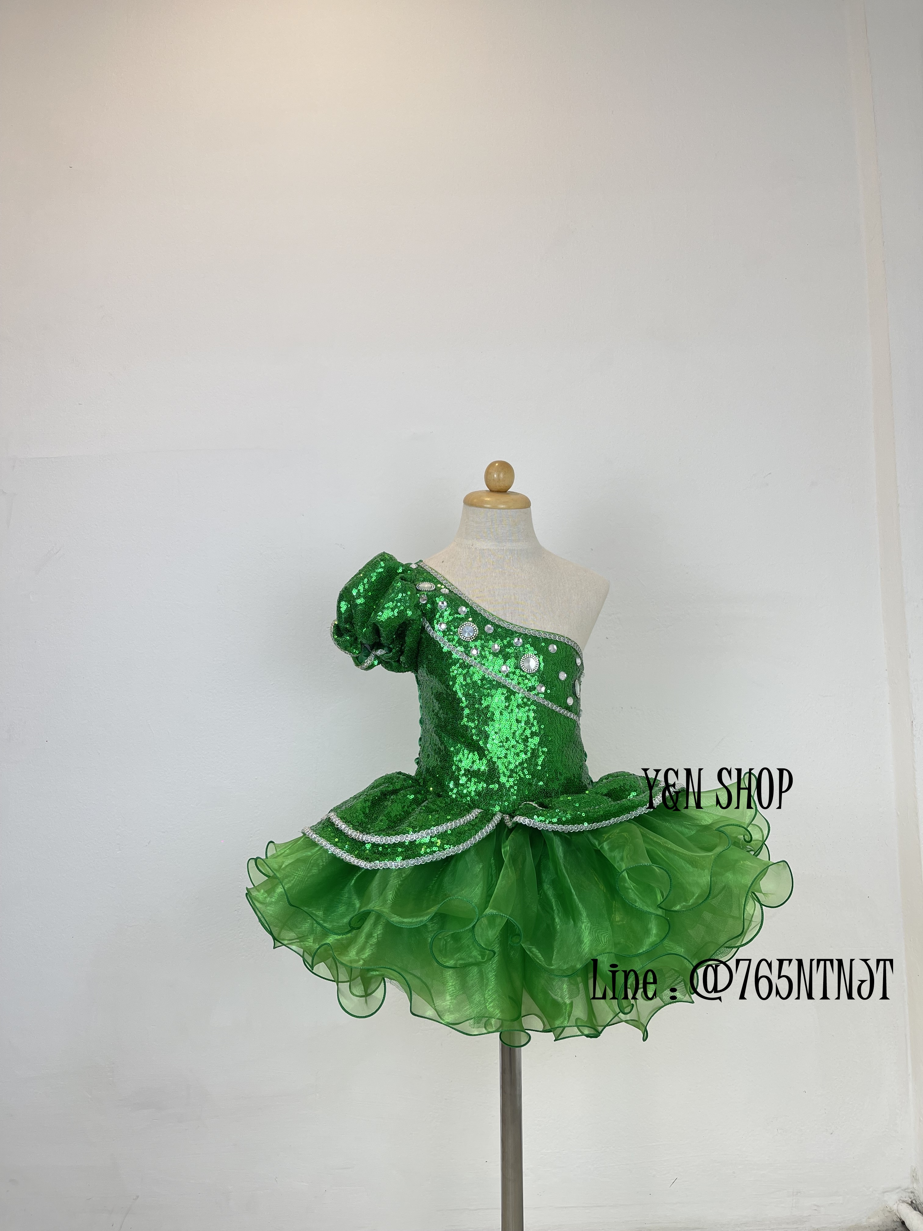 ชุดผ้าเกล็ดแขนตุ๊กตา ชุดดรัมเมเยอร์ ชุดดรัมเมเยอร์เด็ก ชุดเชียร์ลีดเดอร์เด็ก