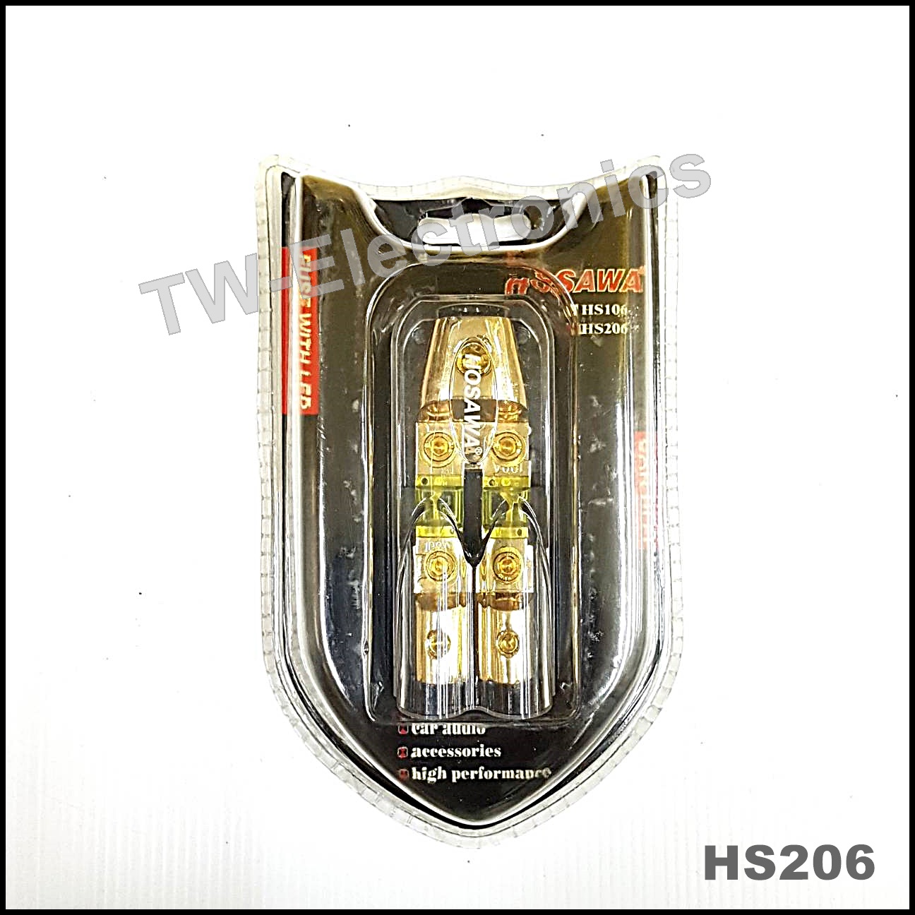 กระบอกฟิวส์รถยนต์ 1 ออก 2 (100A) / HS206