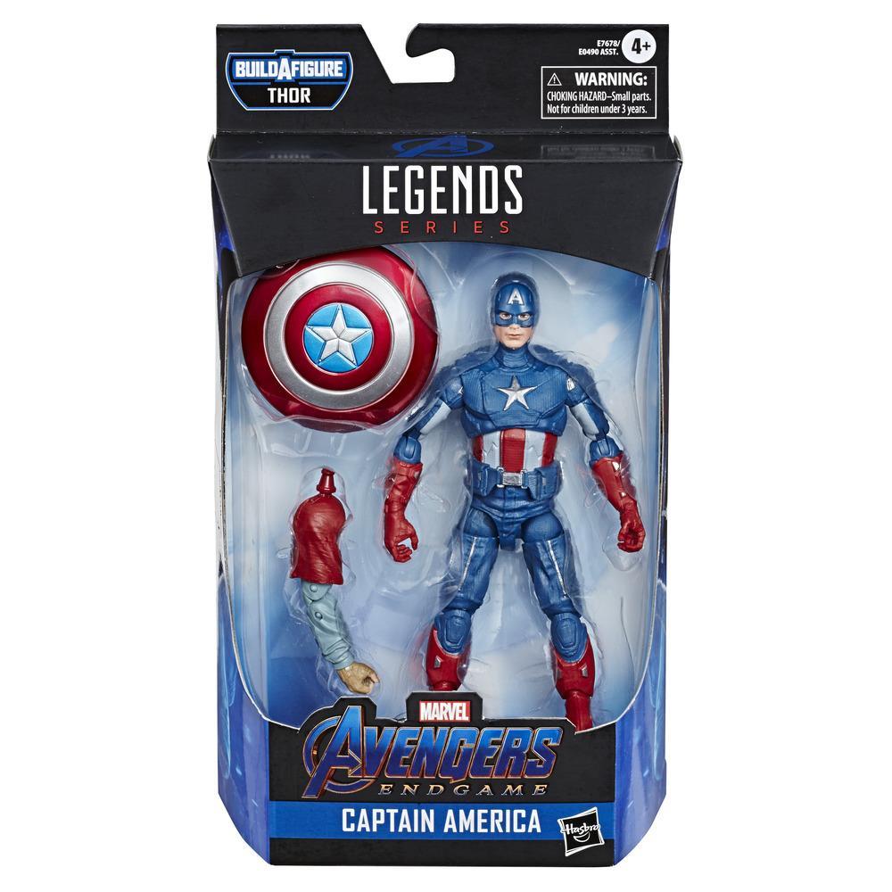 Hasbro Marvel Legends Series Avengers : Endgame 6-inch Captain America Figure ฮาสโบร มาร์เวล เลเจนด์ ซีรี่ย์ส อเวนเจอร์ส หุ่นโมเดลฟิกเกอร์ กัปตันอเมริกา ขนาด6 นิ้ว ลิขสิทธิ์แท้