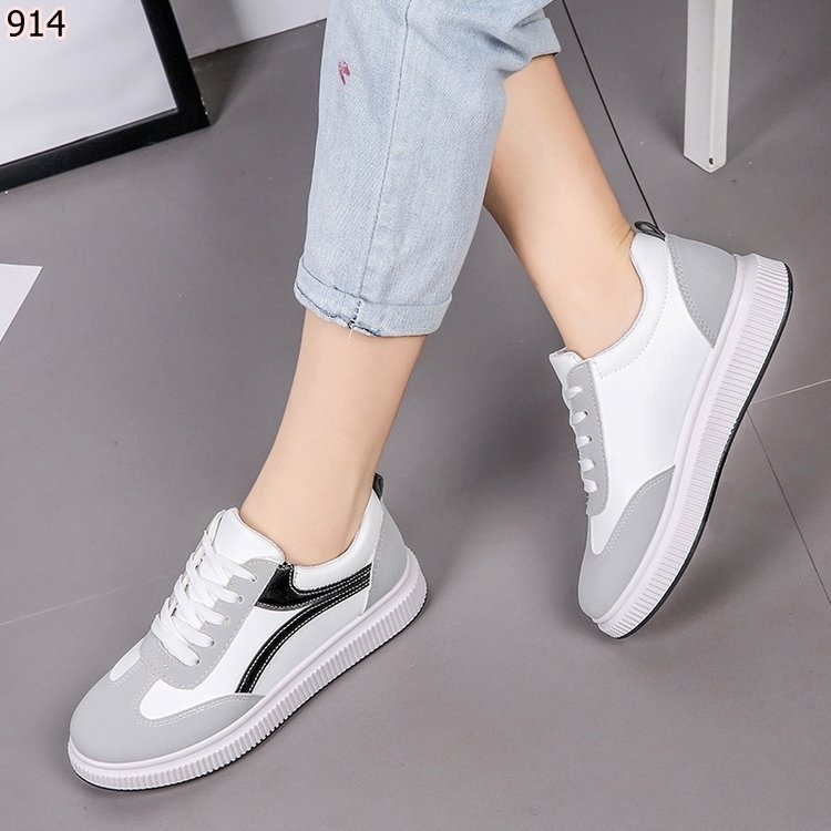 รองเท้าผ้าใบแฟชั่นลาย Sport เรียบ (สีดำ)