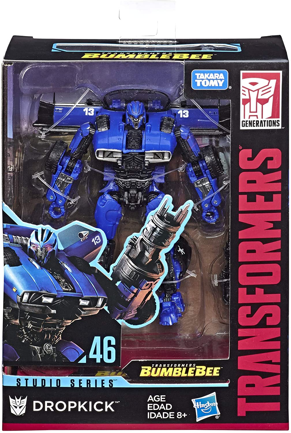 Hasbro Transformers Studio Series 46 Deluxe Class Dropkick 4.5 Inch Action Figure ฮาสโบร ทรานสฟอเมอร์ส สตูดิโอ ซีรีย์ส 46 ดีลักซ์ คลาส หุ่นยนต์ดร๊อปคิ๊ก 4.5 นิ้ว ลิขสิทธิ์แท้