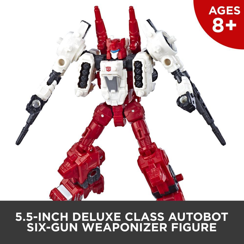 Hasbro Transformers Generations War for Cybertron Siege Deluxe WFC-S22 Autobot Six-Gun Figure ฮาสโบร ทรานสฟอเมอร์ส เจเนอเรชั่น วอร์ ฟอร์ ไซเบอร์ตรอน WFC-S22 ดีลักซ์ คลาส หุ่นยนต์ออโต้บ็อท ซิกซ์-กัน 5.5 นิ้ว ลิขสิทธิ์แท้