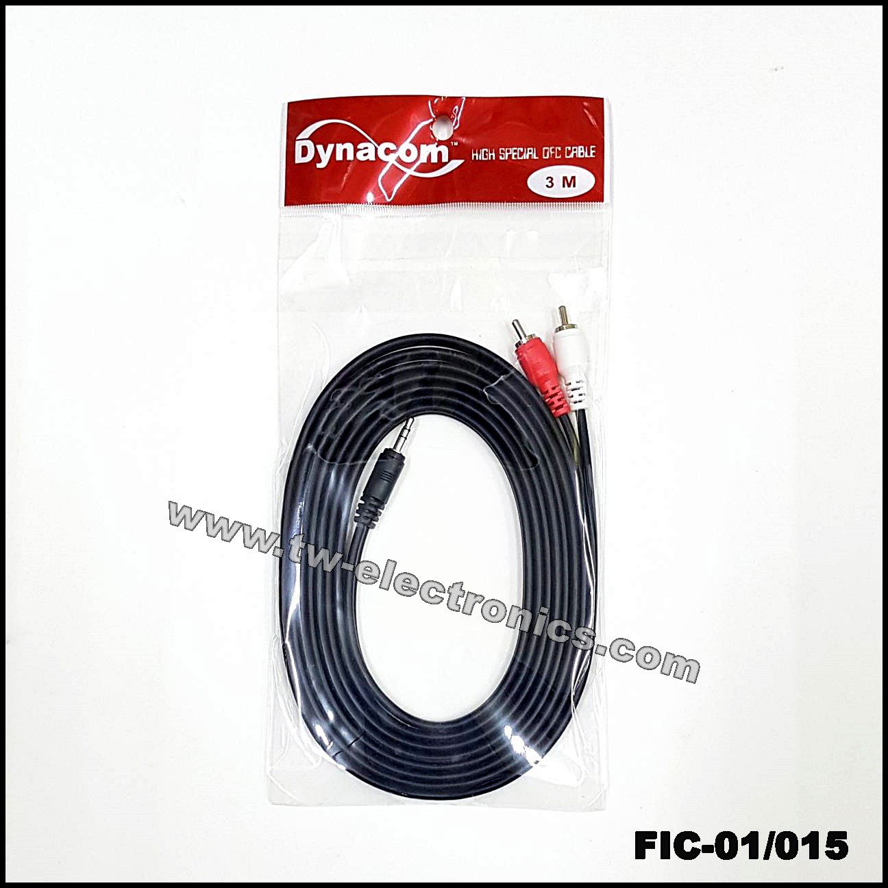 สาย 3.5 Stereo to RCA 2หัว (3 เมตร) / FIC-01/015