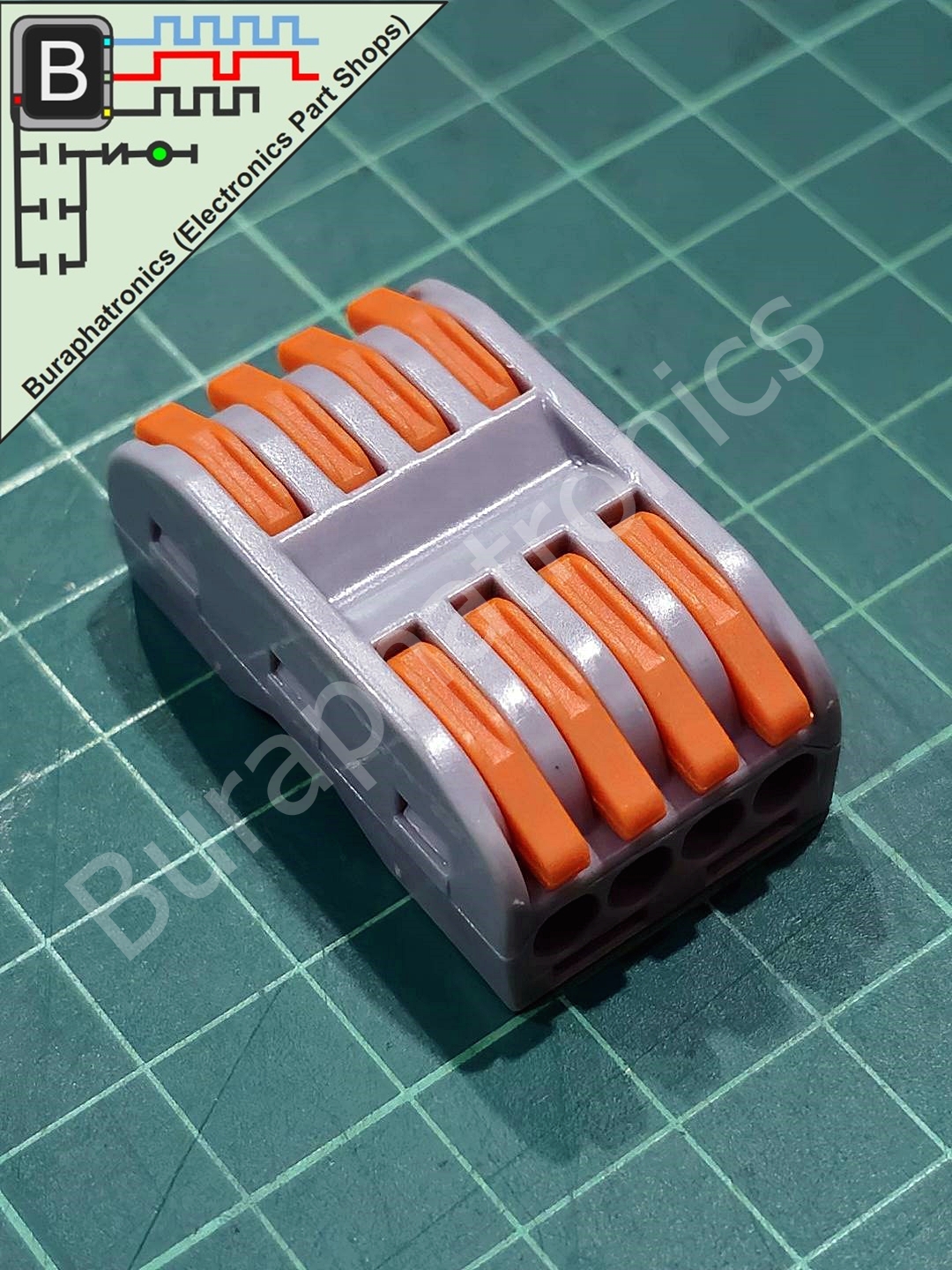 Terminal Block Connector 4 Wire 0.08-4.0 Sqmm 250V 32A (ขั้วต่อสายไฟ ตัวเชื่อมสายไฟ)