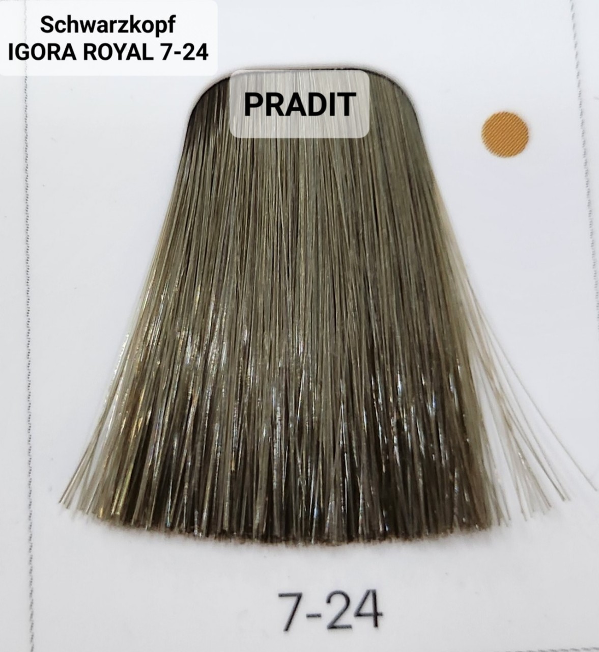 Schwarzkopf Igora Royal ครีมย้อมผม อีโกร่า รอยัล เบอร์ 7-24 (60ml) 80 กรัม