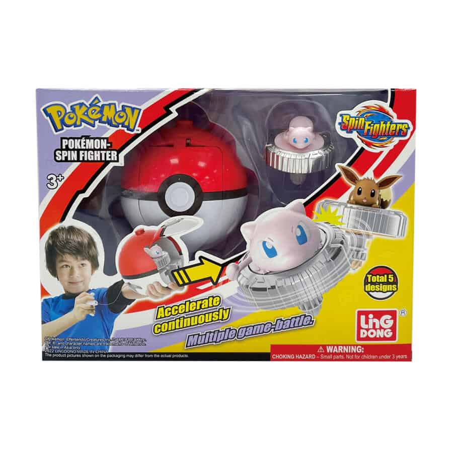 Ling Dong Pokemon Spin Fighter – Mew มิว สปินไฟท์เตอร์ โปเกม่อน ลูกข่างเบเบลด ลิขสิทธิ์แท้