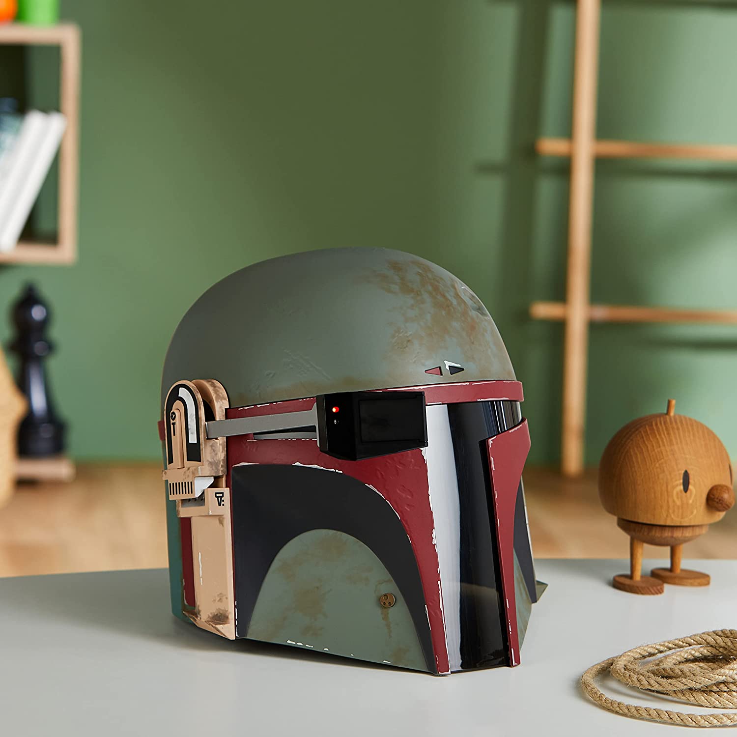Hasbro Star Wars The Black Series Boba Fett (Re-Armored) Premium Electronic Helmet ฮาสโบร สตาร์ วอร์ส เดอะ แบล็ค ซีรี่ย์ส หน้ากาก โบบา เฟทท์ (รี-อาเมอร์) ลิขสิทธิ์แท้