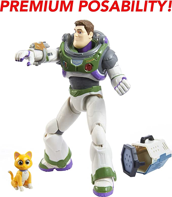 Mattel Disney Pixar Lightyear Alpha Class Collector Buzz Lightyear and Sox (HHK06) แมทเทล ดิสนีย์ พิกซาร์ ไลท์เยียร์ ของเล่นแอ็กชั่นฟิกเกอร์ บัซ ไลท์เยียร์ และ ซอค
