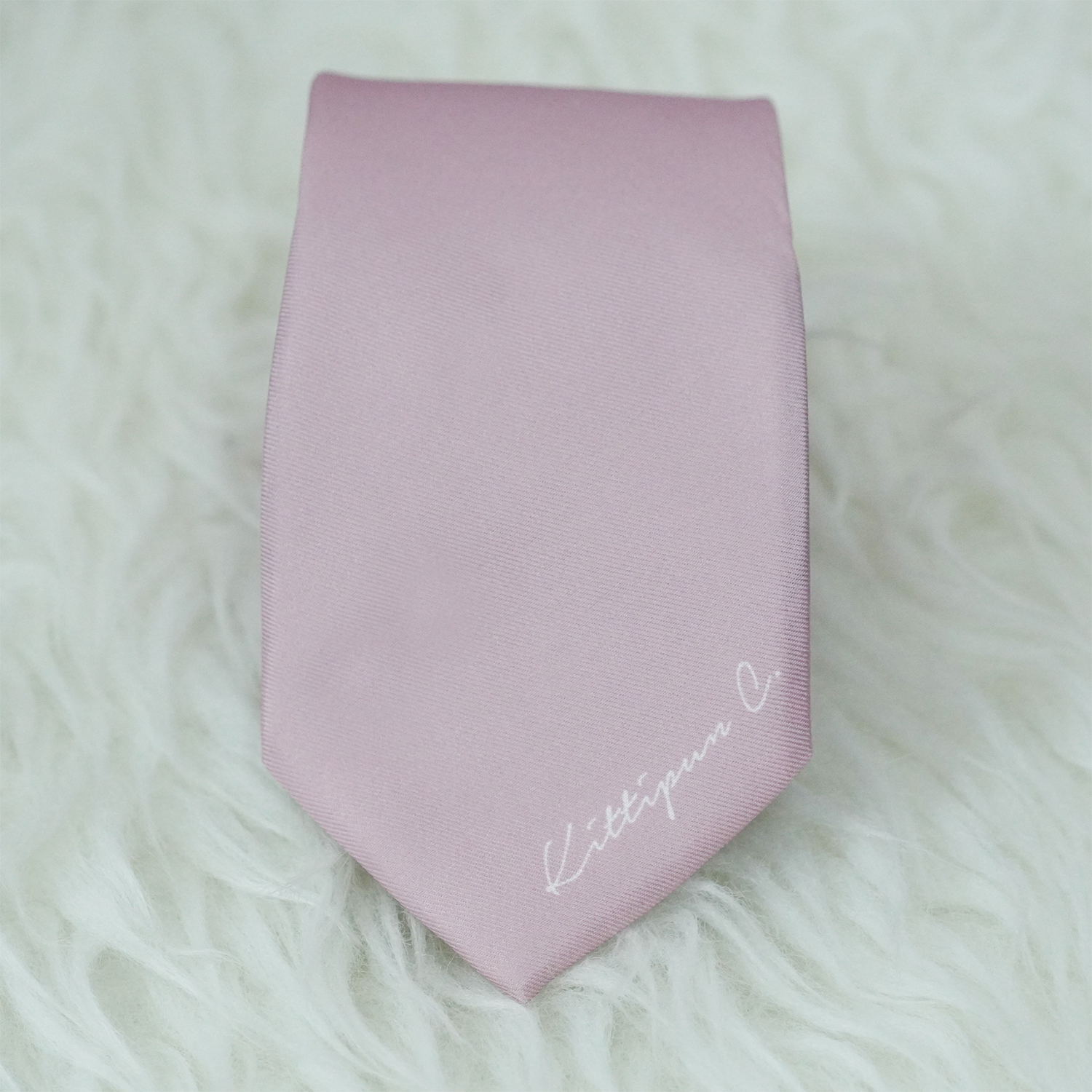 เนคไท สั่งทำใส่ชื่อ ขนาด 3" - Minimal - Pink
